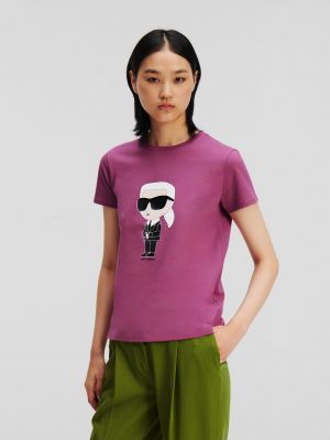 T-krekls Karl Lagerfeld violets