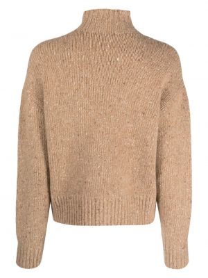 Sweter z kaszmiru Akris brązowy