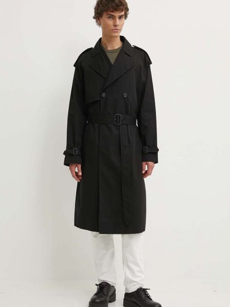 Двубортное пальто Hugo черное