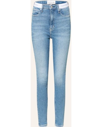 Jeansy rurki Calvin Klein Jeans, niebieski