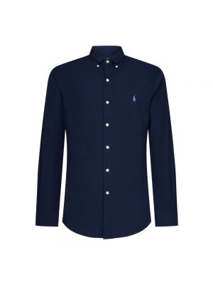 Slim fit hemd mit geknöpfter mit button-down-kagen Polo Ralph Lauren blau