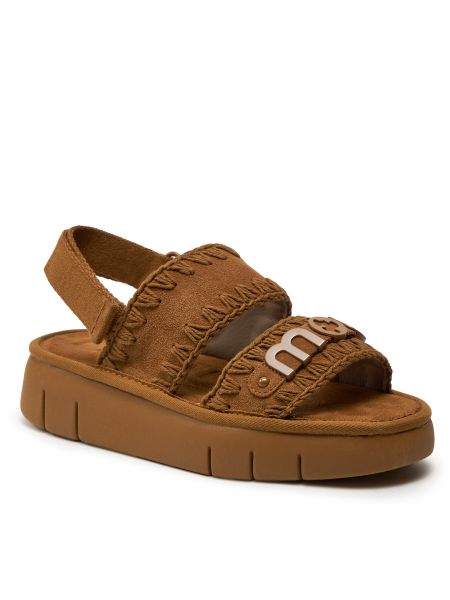Sandalias con plataforma Mou marrón