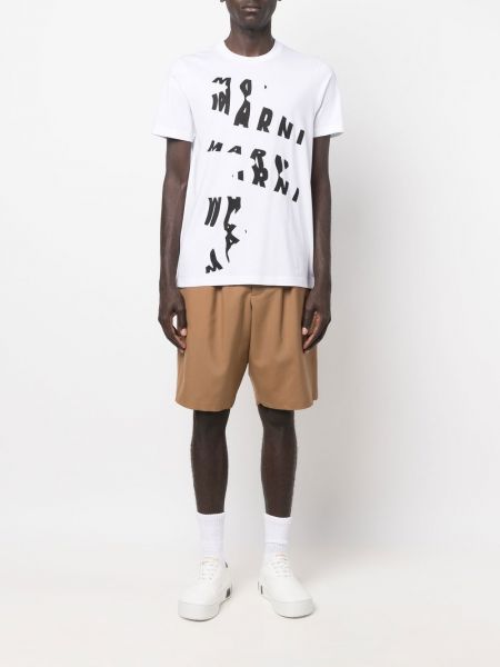 Abstrakte t-shirt mit print Marni