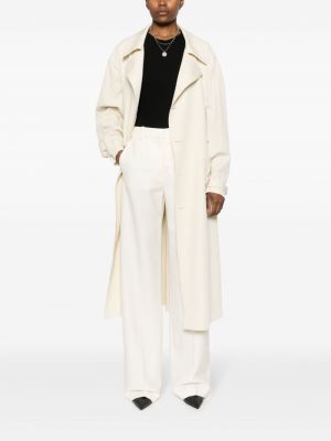Pantalon droit en laine Stella Mccartney blanc