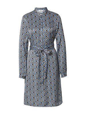 0039 Italy Košeľové šaty 'Alberta'  dymovo modrá / svetložltá / čierna