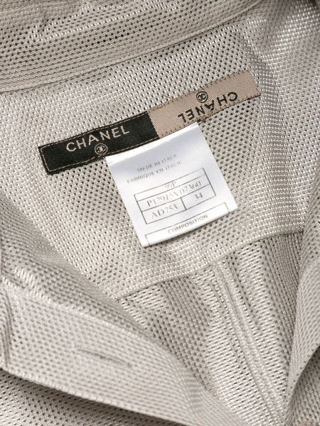 Koszula Chanel Pre-owned srebrna