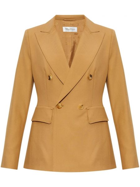 Dobbeltradet blazer Max Mara brun