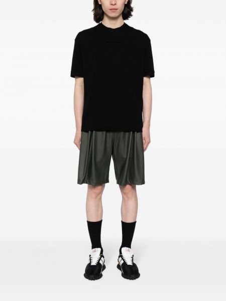 T-shirt aus baumwoll mit rundem ausschnitt Emporio Armani schwarz
