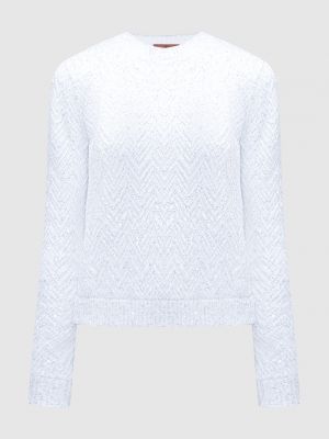Білий светр з паєтками Missoni
