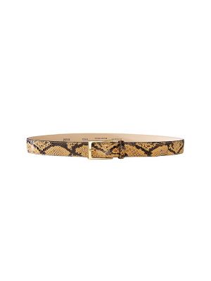 Cinturón de estampado de serpiente Aureum marrón