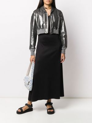 Kleid mit stehkragen Yohji Yamamoto Pre-owned schwarz