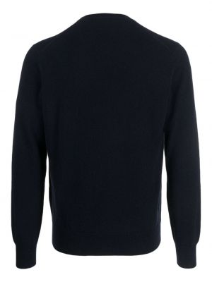 Kašmira džemperis ar apaļu kakla izgriezumu Cruciani zils
