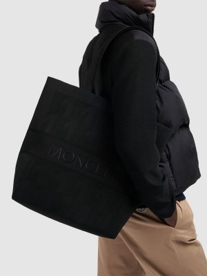 Shopper en tricot Moncler noir