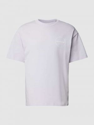 Koszulka z nadrukiem Jack & Jones Premium fioletowa