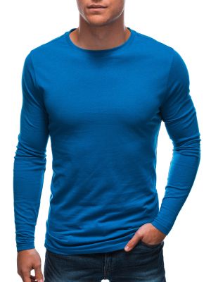 Polo marškinėliai ilgomis rankovėmis Edoti mėlyna
