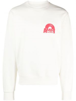 Sweatshirt mit print mit rundem ausschnitt Amiri weiß