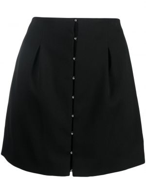 Plisované mini sukně Del Core černé