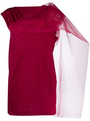 Bluzka bawełniana Rick Owens różowa