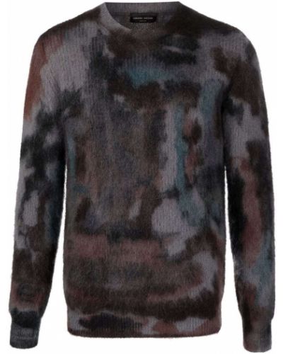 Jersey de tela jersey con estampado abstracto Roberto Collina gris