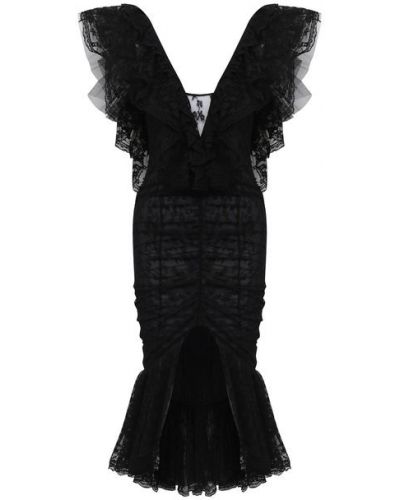 Платье Alessandra Rich, черное
