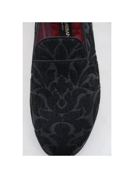 Zapatillas de tejido jacquard Dolce & Gabbana negro
