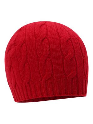 Кашемировая шапка Ralph Lauren красная
