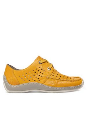 Chaussures de ville Rieker jaune
