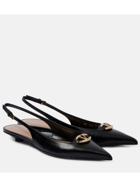 Slingback ballerinasko Valentino Garavani svart