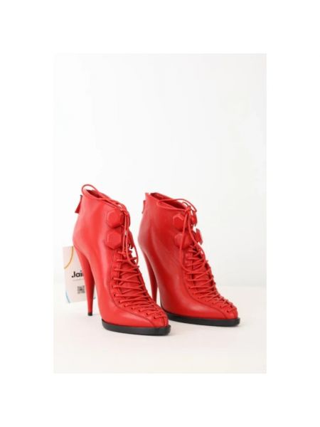 Botas de agua de cuero Givenchy Pre-owned rojo