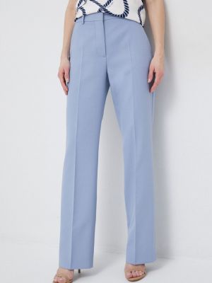 Slim fit egyenes szárú nadrág Calvin Klein kék