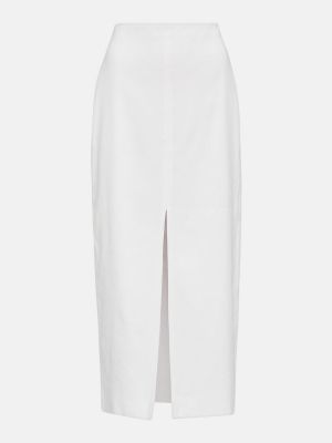 Midi suknja Isabel Marant bijela