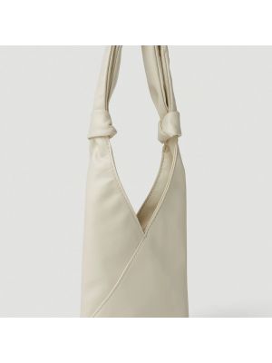 Shopper handtasche mit taschen Mm6 Maison Margiela weiß