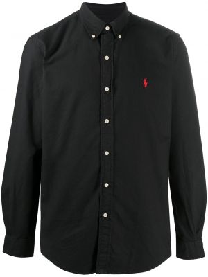 Einfarbige hemd Polo Ralph Lauren schwarz