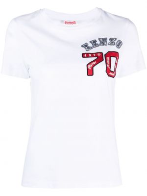 T-shirt mit print mit rundem ausschnitt Kenzo weiß