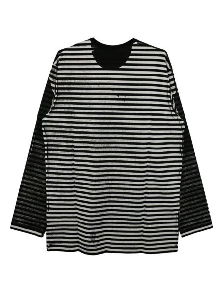 T-shirt en coton à rayures Yohji Yamamoto
