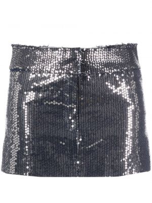 Mini sukně s flitry Nissa stříbrné