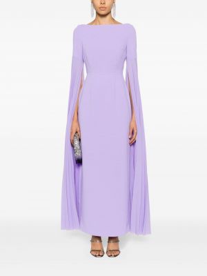 Krepové večerní šaty Solace London fialové