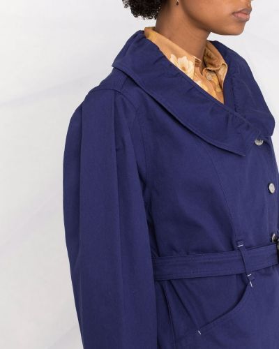 Kabát s knoflíky Isabel Marant modrý