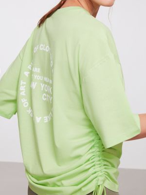 Marškinėliai oversize Grimelange žalia