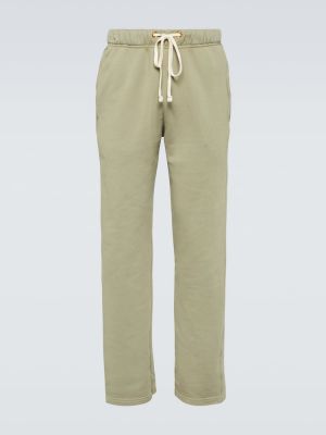 Džerzej bavlnené teplákové nohavice Les Tien zelená