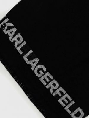 Šal Karl Lagerfeld črna