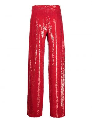 Rovné kalhoty Genny červené