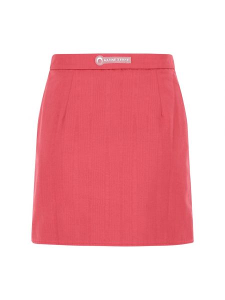 Mini falda de nailon Marine Serre rosa