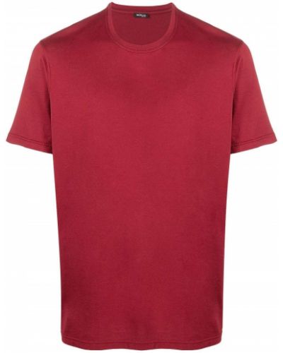 Jersey de tela jersey de cuello redondo Kiton rojo
