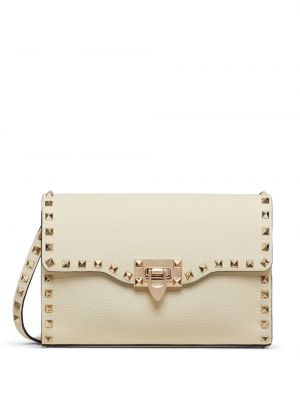 Sac bandoulière en cuir Valentino Garavani blanc