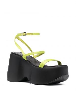 Chunky kožené sandály Vic Matie zelené
