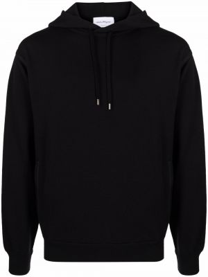 Pamučna hoodie s kapuljačom Ferragamo crna