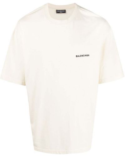 T-shirt mit print Balenciaga weiß