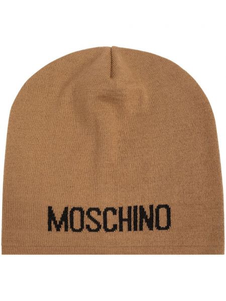 Strikket hue Moschino brun