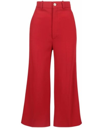 Spodnie w paski Gucci, czerwony
